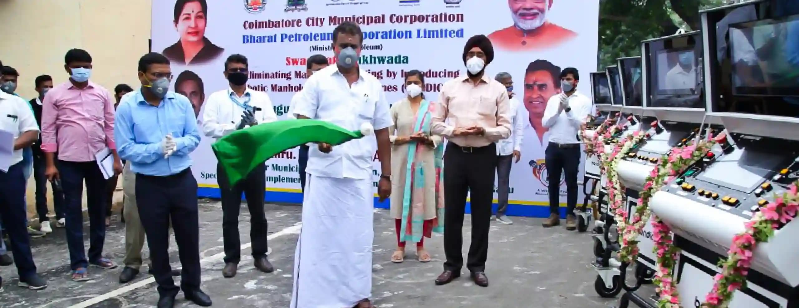 Coimbatore Rolls Out 5 Robots Across City Zones