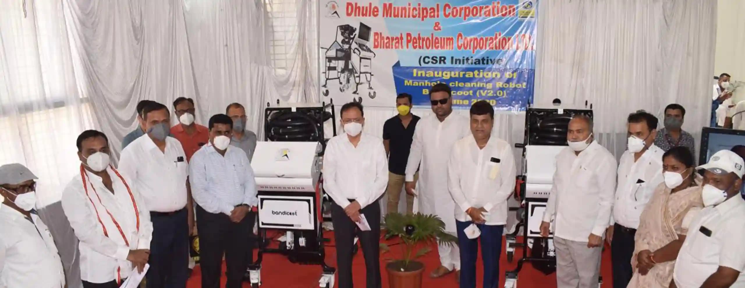 Dhule Deploys 2 Bandicoots for Safer Sanitation