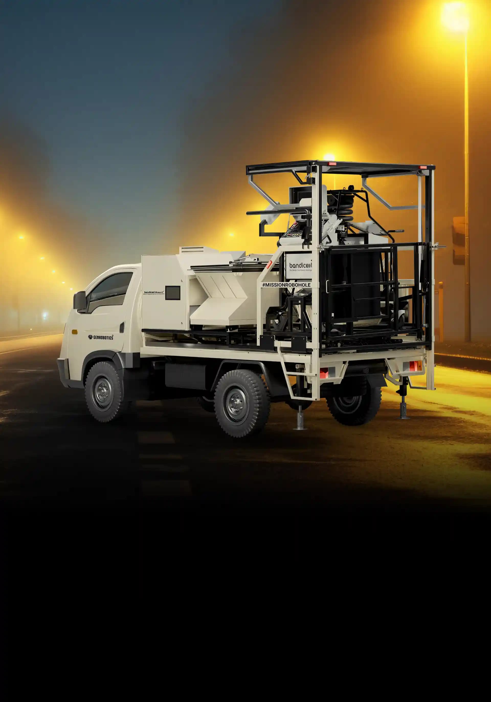 Manhole Cleaning with Waste Management