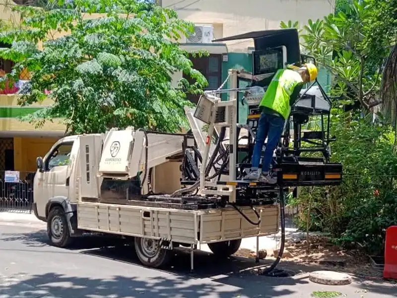 Robotic manhole cleaning in Chennai